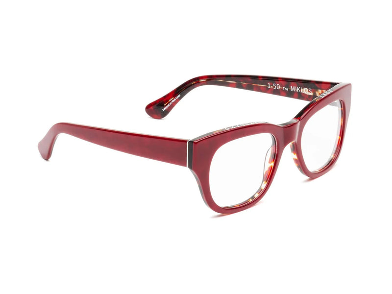 Miklos Hemognar acetate reading glasses by Caddis