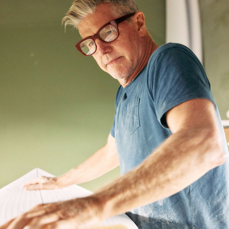 Miklos reading glasses with handcrafted acetate frame