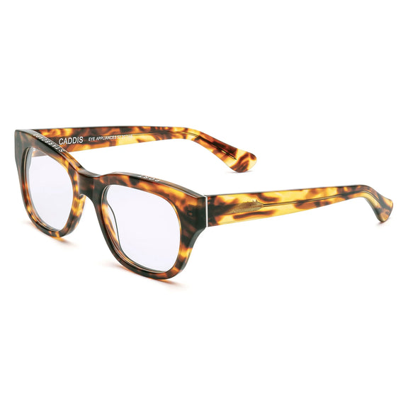 Limited edition Polished Terrapin reading glasses by Caddis