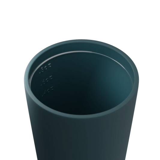 Bino 8oz Emerald reusable cup interior