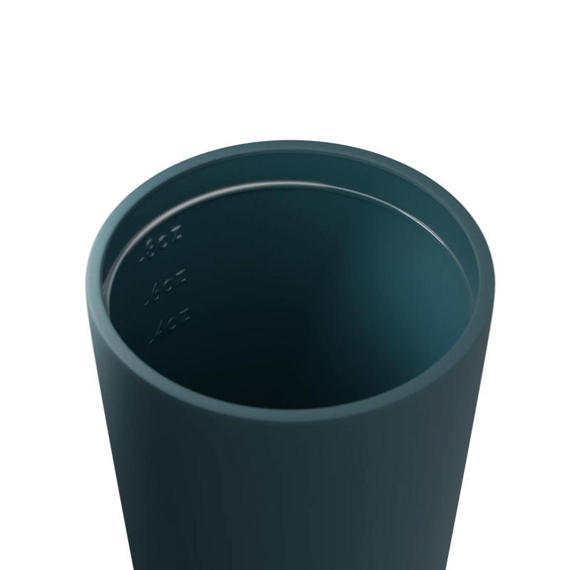Bino 8oz Emerald reusable cup interior