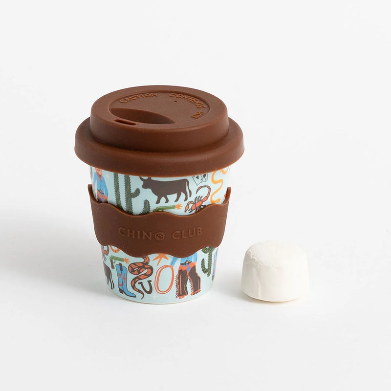 Chino Club Cowboy Babychino Cup 4oz with silicone lid