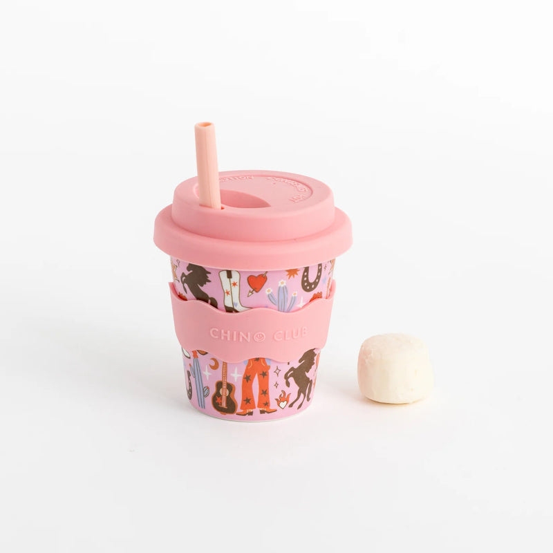 Chino Club Cowgirl Babychino Cup 4oz with silicone lid