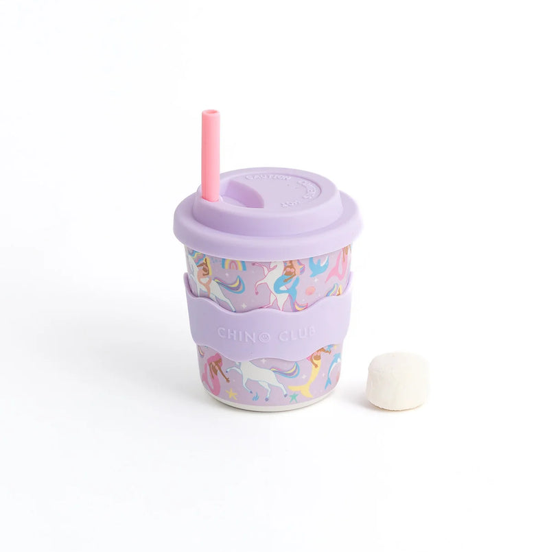 Chino Club 8oz kids keep cup with matching reusable straw