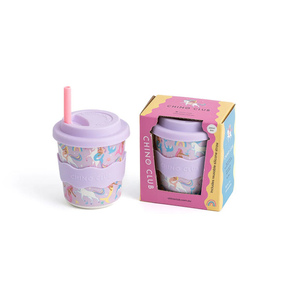 Chino Club Mermaids and Unicorns Kids Keep Cup 8oz