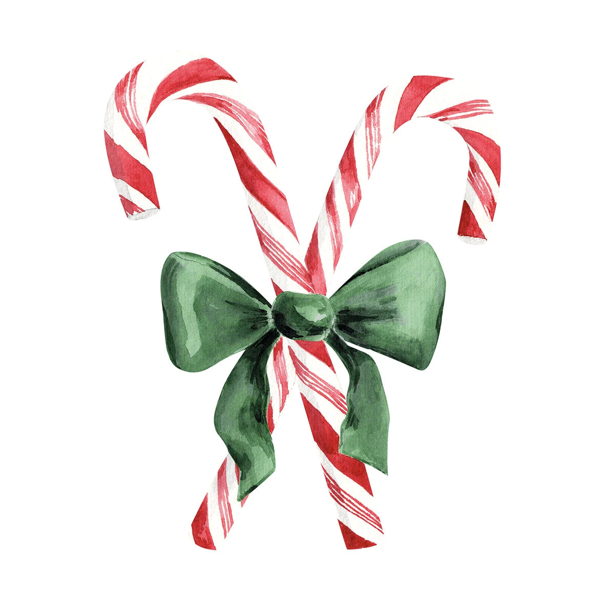 Christmas Sweets paper napkins with red and white candy canes