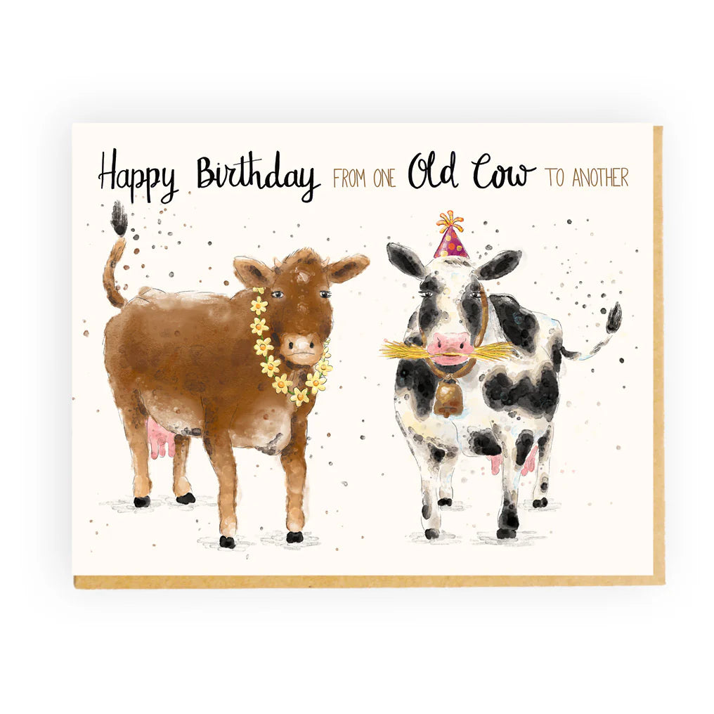 funny cow birthday card australia