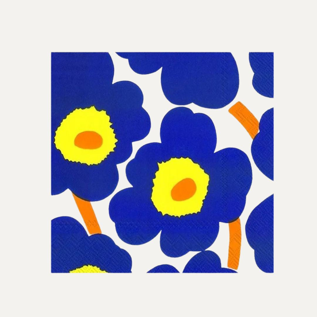 Marimekko Cocktail Napkin Dark Blue