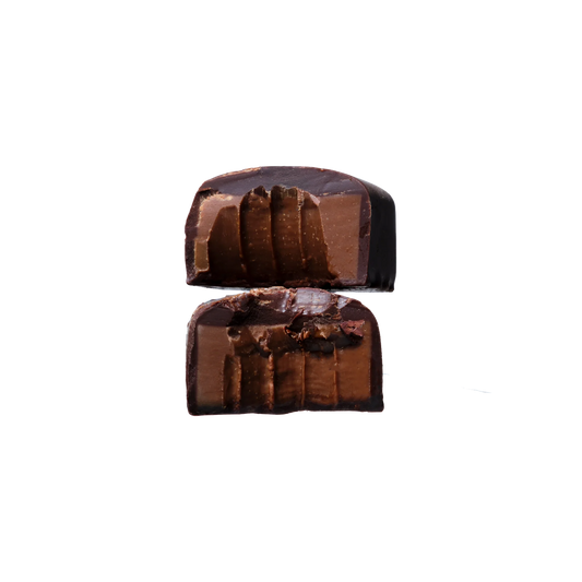 Rich dark chocolate truffles with smooth cacao centre