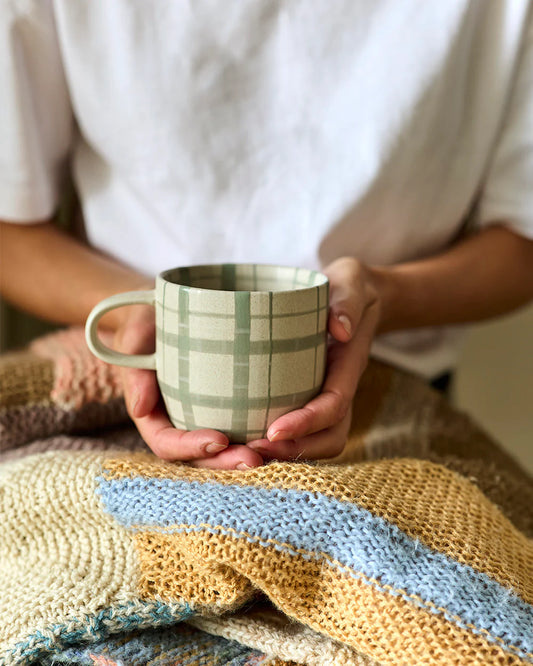 Mug Single Duck Egg Check Cat's PJ's