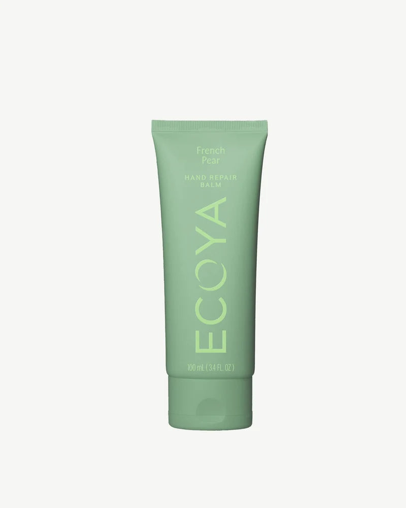 ECOYA hand repair balm with pear vanilla and clove fragrance
