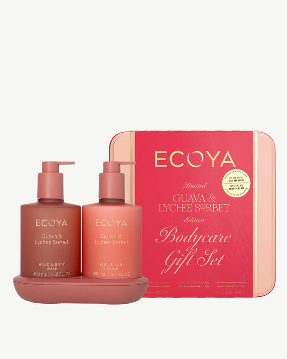 ECOYA Guava & Lychee Sorbet Bodycare Gift Set