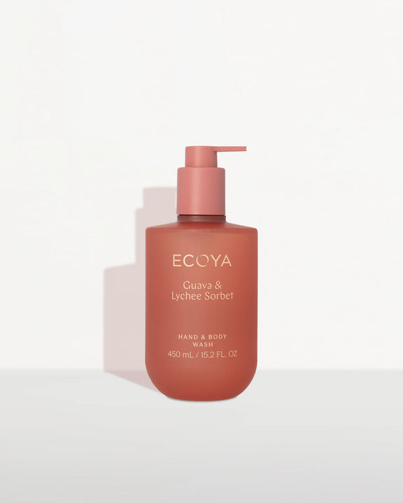 ECOYA Guava & Lychee Sorbet Hand & Body Wash 450mL