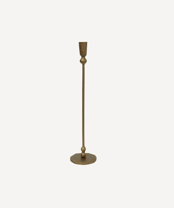 Eddie Large gold forged iron candleholder 