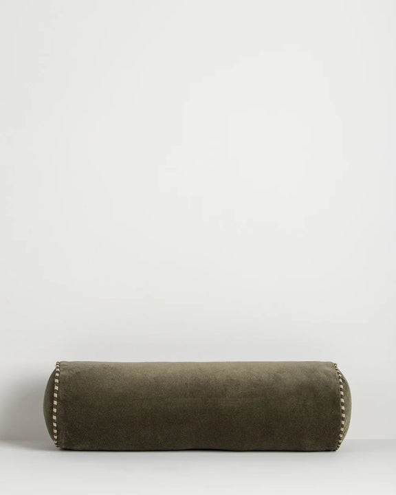 Elliot Bolster Cushion Thyme velvet