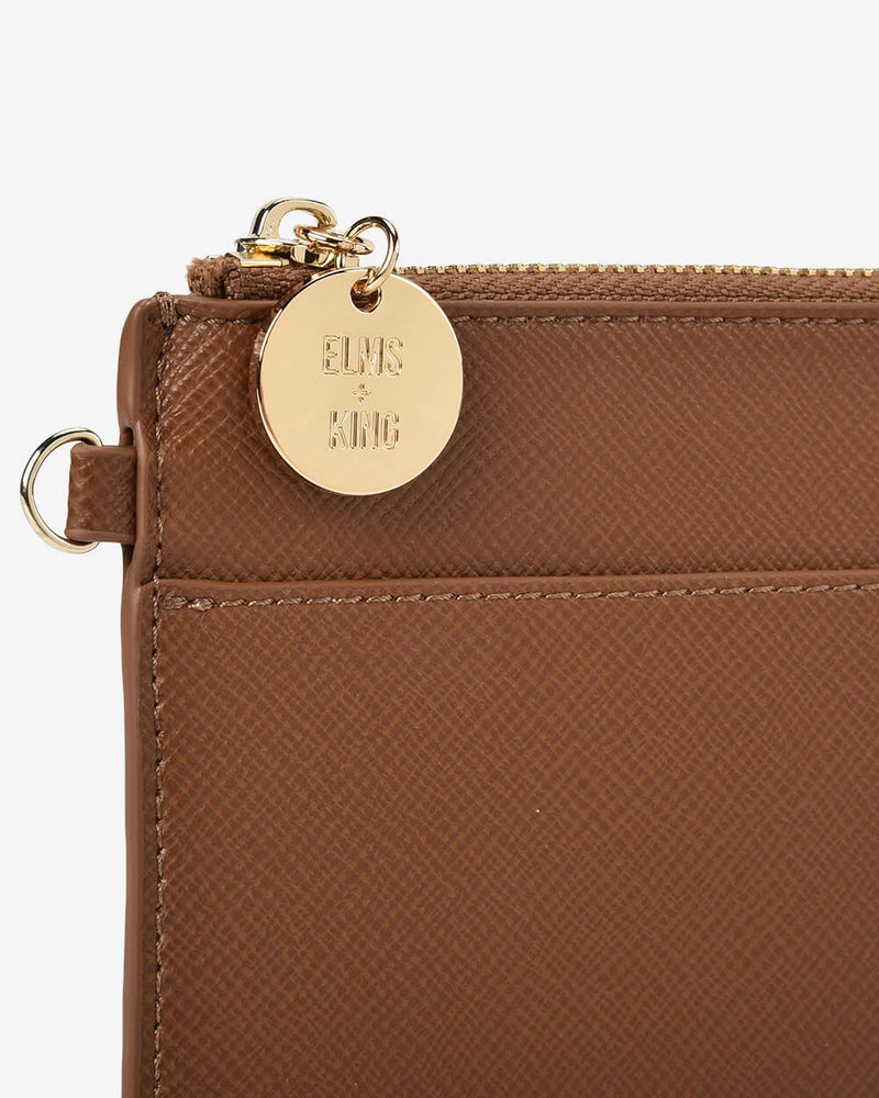TAN ELMS + KING pouch