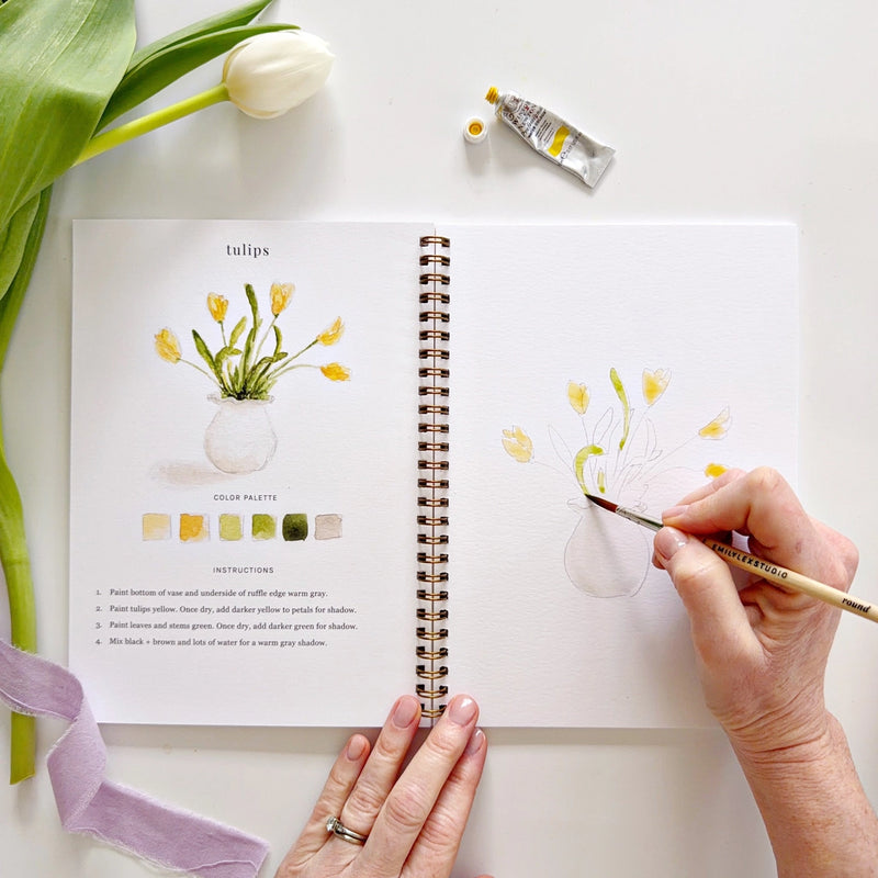 Emily Lex Studio spring painting book with step-by-step instructions