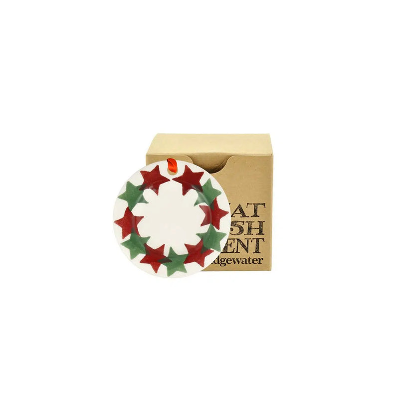 Emma Bridgewater hand-decorated spongeware Christmas plate decoration