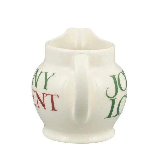 Tiny Christmas jug decoration in Emma Bridgewater spongeware