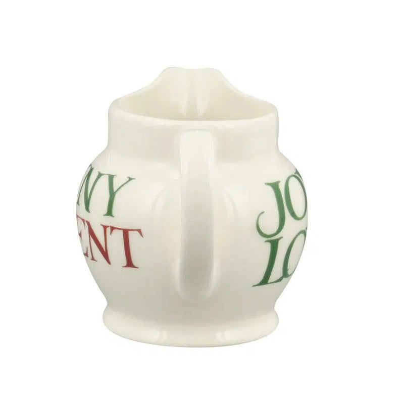 Tiny Christmas jug decoration in Emma Bridgewater spongeware