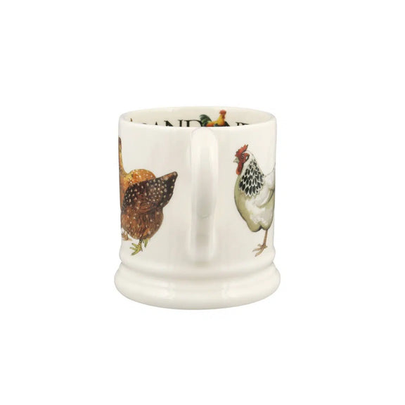 Emma Bridgewater country kitchen mug with rooster and hen artwork