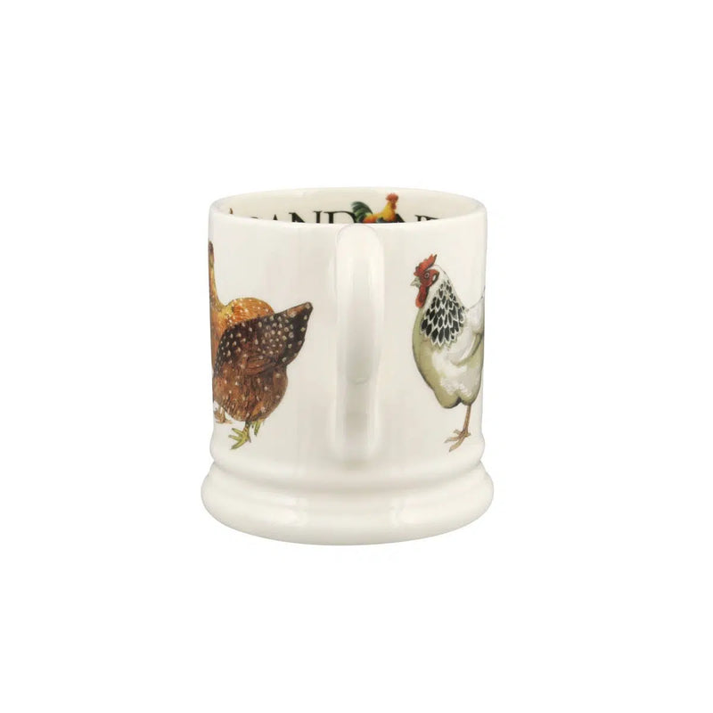 Emma Bridgewater country kitchen mug with rooster and hen artwork