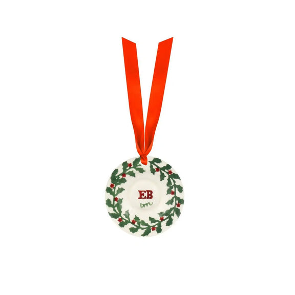 Emma Bridgewater hand-decorated Tiny Holly plate decoration