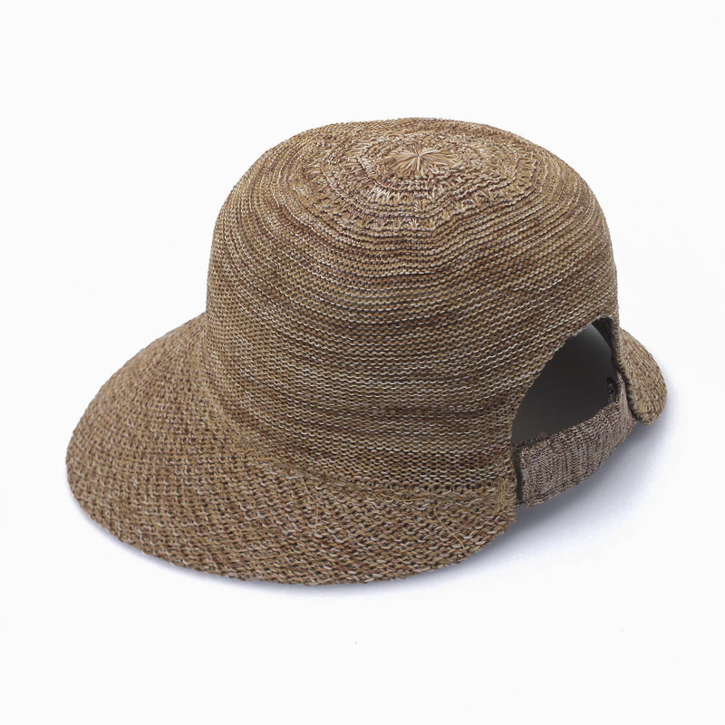Annika Brown cap with adjustable Velcro back
