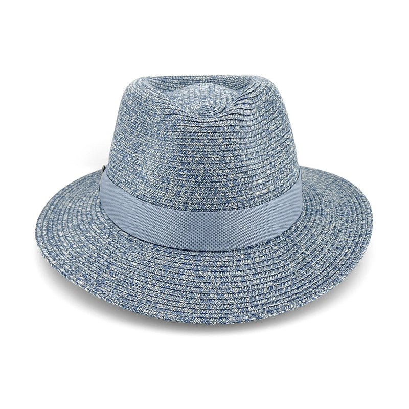 Evoke Kelsey Pana-Mate Fedora in Mix Blue 60cm