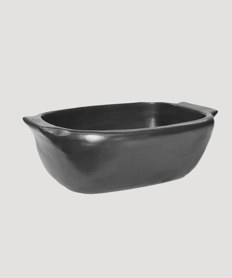 La Chamba meat loaf dish with lugs handcrafted Colombian clay