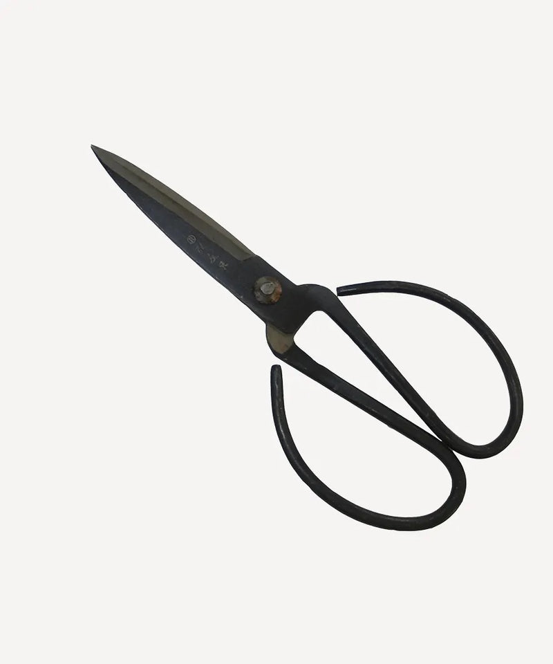 Sleek black gardening scissors for trimming herbs