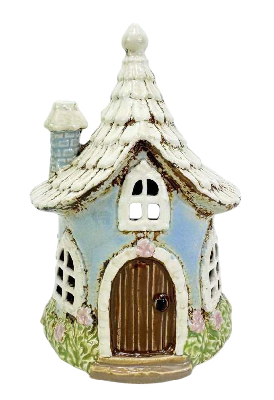 Whimsical ceramic fairy house gift and garden-inspired décor