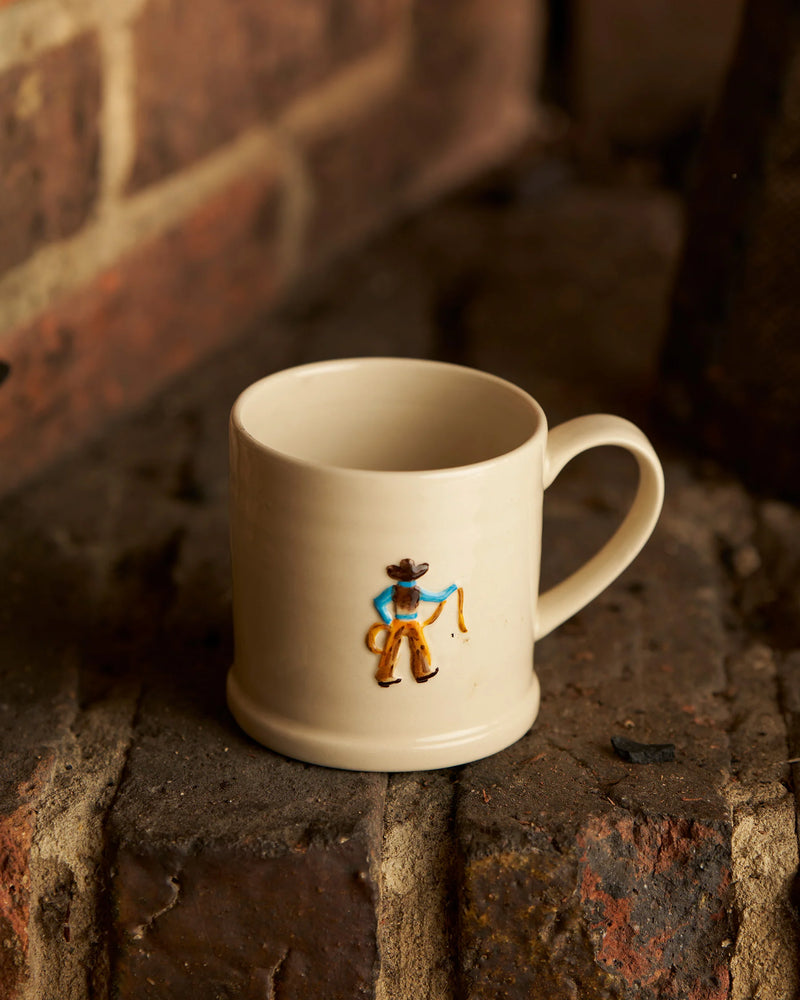 Favourite Things Cowboy mug with hand-painted motif