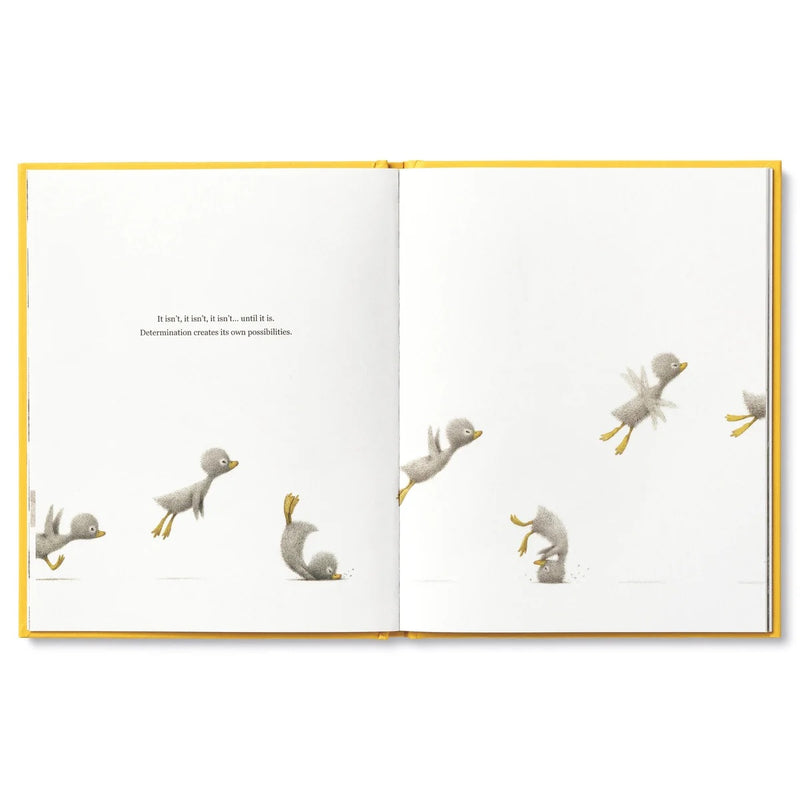 Illustrated duckling from Finding Muchness – inside spread