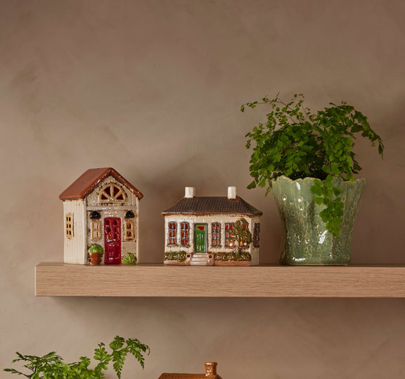 Florina Green Planter Pot with gently flared silhouette