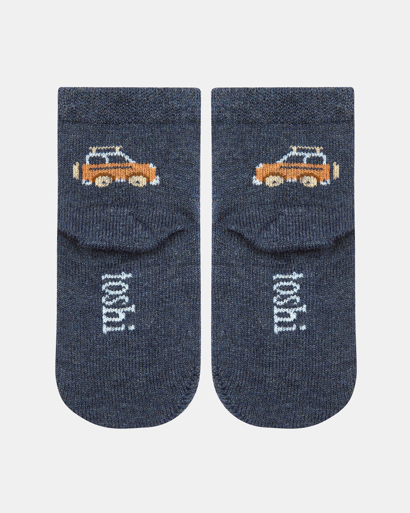 Toshi Organic Baby Socks – Ankle Jacquard High Country