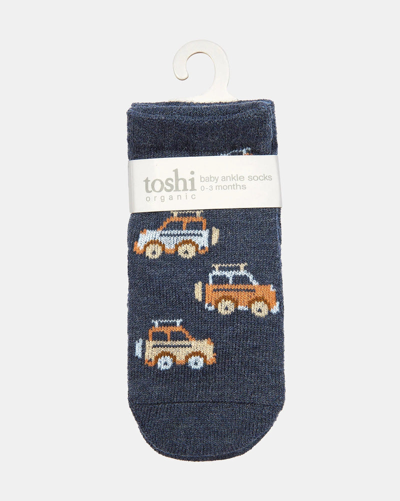 Toshi Organic Baby Socks – Ankle Jacquard High Country