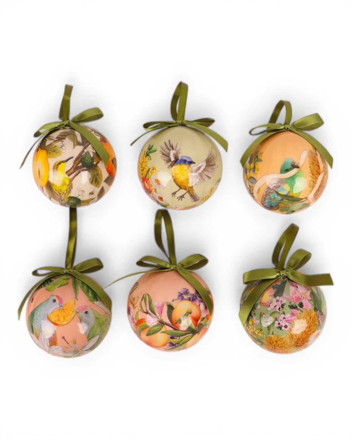 La La Land Bountiful Harvest bauble set of six