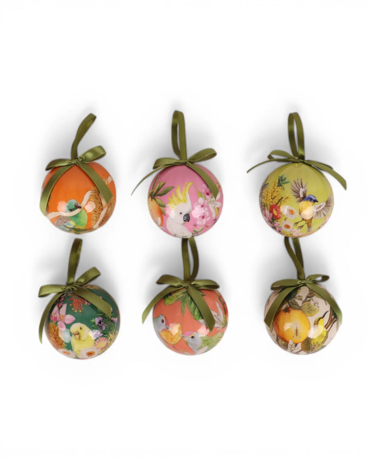 La La Land Bountiful Harvest mini bauble set of six