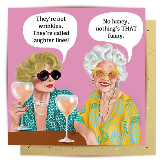 La La Land Laughter Lines funny friendship greeting card