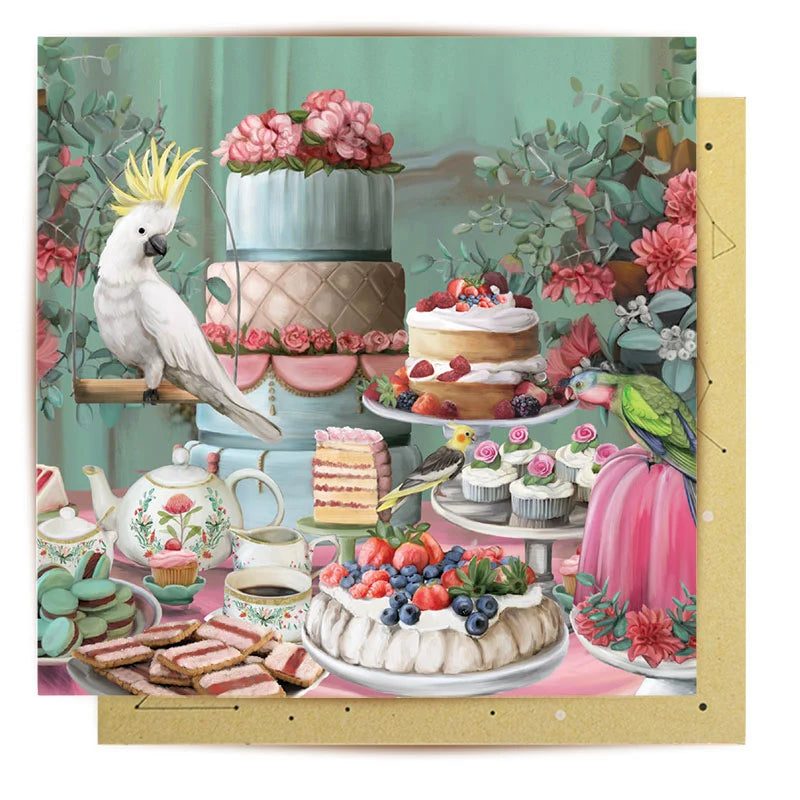 La La Land Lavish Tea Party Australian high tea greeting card