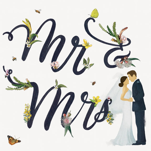 La La Land Australian made wedding card for newlyweds