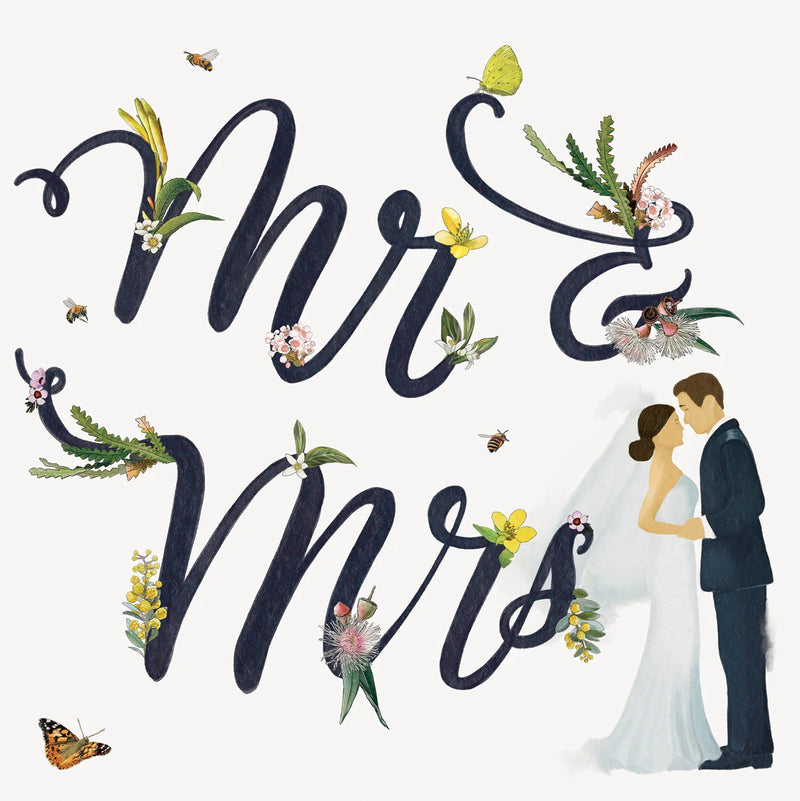 La La Land Australian made wedding card for newlyweds