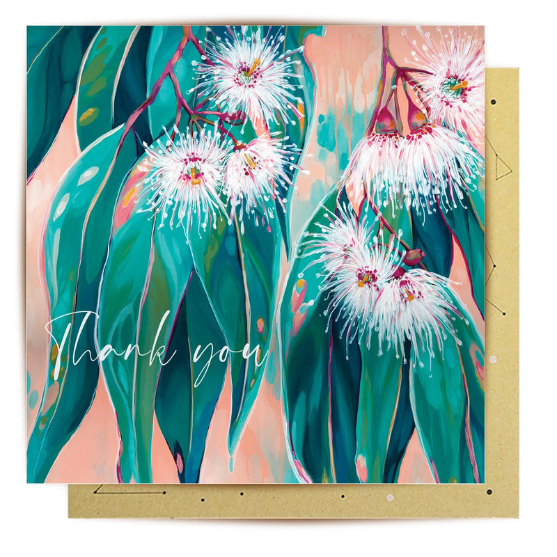 La La Land Peachy Thank You greeting card