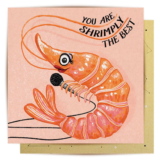 La La Land illustrated Shrimply The Best card