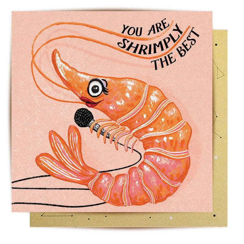 La La Land illustrated Shrimply The Best card