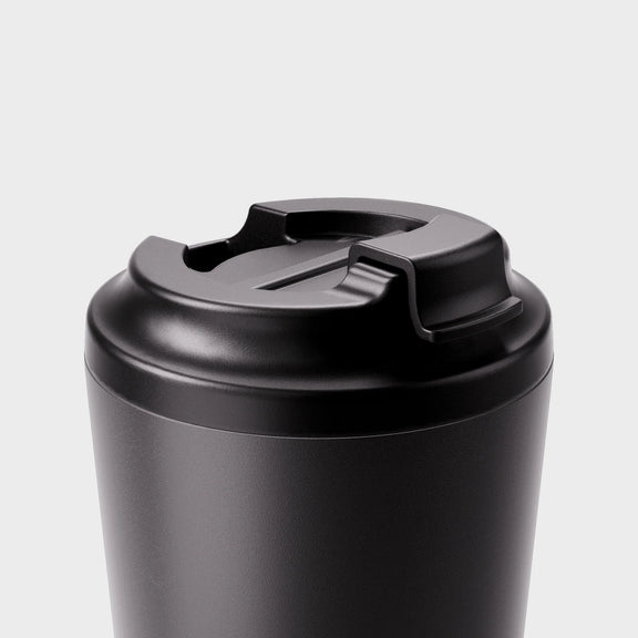 Made by Fressko small insulated coffee cup with click-back lid