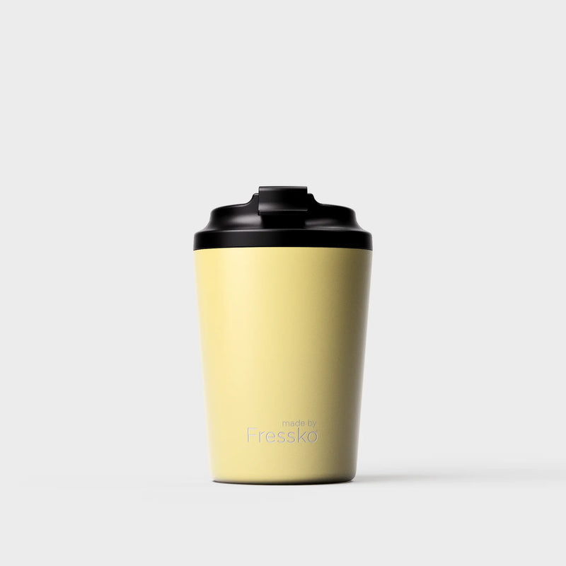 Made by Fressko Ceramic Bino 8oz reusable coffee cup in Limoncello