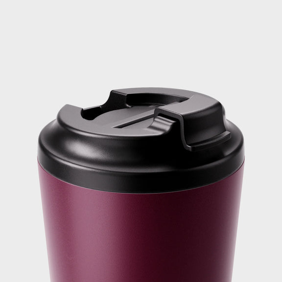 Ceramic Bino 227mL reusable cup with colour-matched Pinot interior