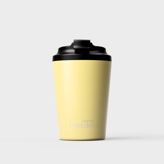 Made by Fressko Ceramic Camino 12oz reusable coffee cup in Limoncello